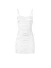 Dolce & Gabbana Knee Length Dress Adjustable Straps In White