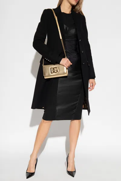 Dolce & Gabbana Dress With Lingerie Insert In Black