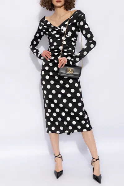 DOLCE & GABBANA DOLCE & GABBANA DRESS WITH POLKA DOT PATTERN