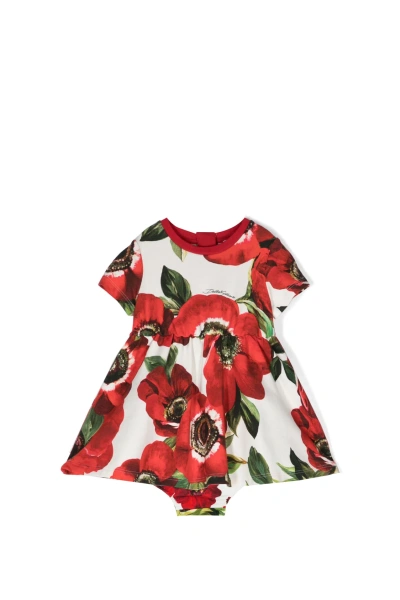 Dolce & Gabbana Babies' Dress With Print In Multicolor