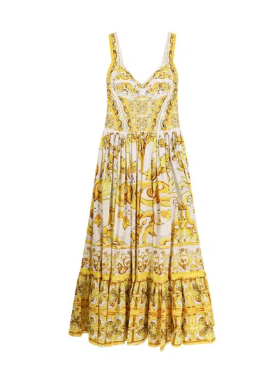 Dolce & Gabbana Dress In Yellow