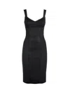 Dolce & Gabbana A Dress With A Girdle And Breast. In Black