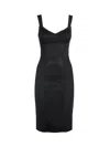 Dolce & Gabbana A Dress With A Girdle And Breast. In Black