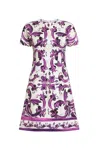 Dolce & Gabbana Short Dress Fitted Waist Floral Pattern