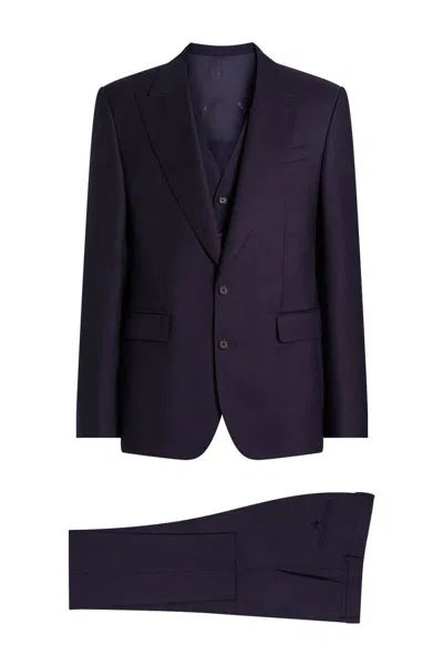 Dolce & Gabbana Dolce  Gabbana Single-breasted Tailored Suit In Blue