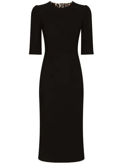 Dolce & Gabbana Midi Dress In Black