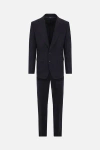 Dolce & Gabbana Two-piece Stretch Wool Suit In Blue