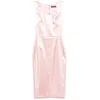Dolce & Gabbana Satin Midi Dress In Pink