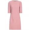 Dolce & Gabbana Wool Mini Dress In Pink