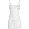 Dolce & Gabbana Knee Length Dress Adjustable Straps In White