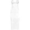 Dolce & Gabbana Strapless Dress In White