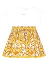 Dolce & Gabbana Print Short-sleeve Dress In White