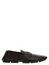 Dolce & Gabbana Leather Loafers With Round Toe And Textured Finish