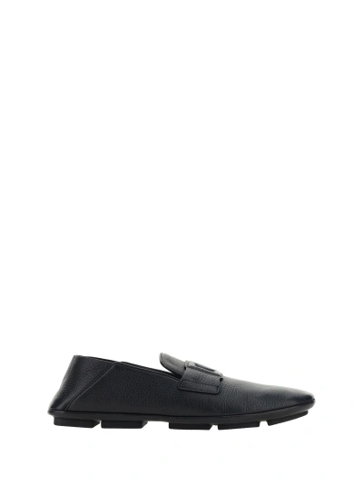 Dolce & Gabbana Driver Loafers In Nero