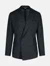 Dolce & Gabbana 'drop 7' Dark Grey Wool Blazer In Grey