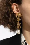 Dolce & Gabbana Clip-on Earrings With Dg Logo In Gold