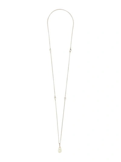 Dolce & Gabbana Drop Necklace In Silver