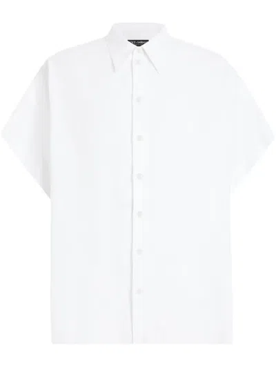 Dolce & Gabbana Drop-sleeve Shirt In White