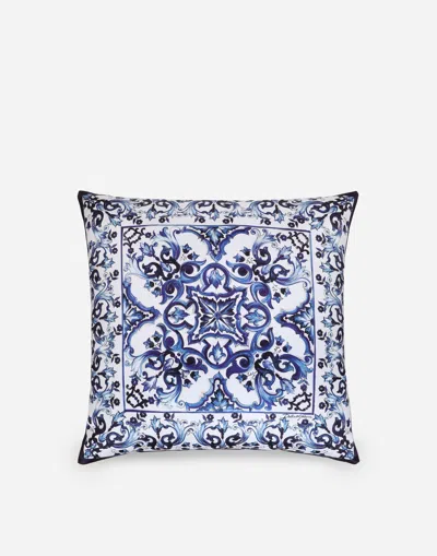 Dolce & Gabbana Duchesse Cotton Cushion Medium In Multicolor