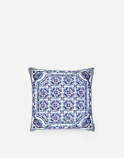 Dolce & Gabbana Duchesse Cotton Cushion Small In Multicolor