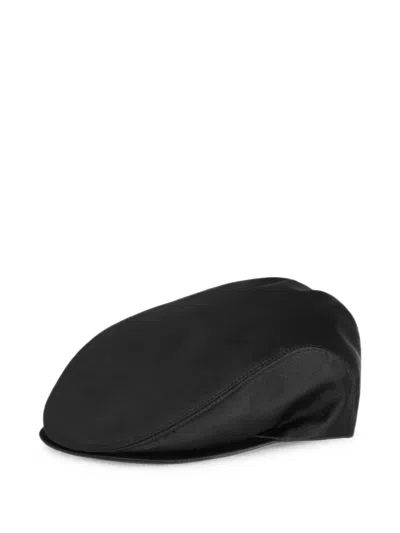 Dolce & Gabbana Duchesse Flat Cap In Black