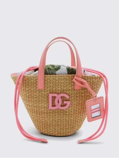 Dolce & Gabbana Duffel Bag  Kids Color Beige In Brown