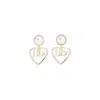 Dolce & Gabbana Stylish Brass & Plexiglass Earrings Clips In Gold