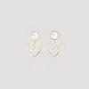 Dolce & Gabbana Stylish Brass & Plexiglass Earrings Clips In Oro