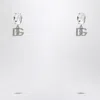Dolce & Gabbana Earrings With Crystal And Silver Dg Logo