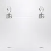 Dolce & Gabbana Earrings With Crystal And Silver Dg Logo