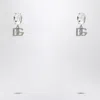 Dolce & Gabbana Earrings With Crystal And Silver Dg Logo In Metal
