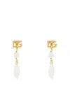 Dolce & Gabbana Dolce&gabbana Dg Shell Drop Earrings In Gold