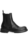 Dolce & Gabbana Chunky Sole Round Toe Ankle Boots In Black