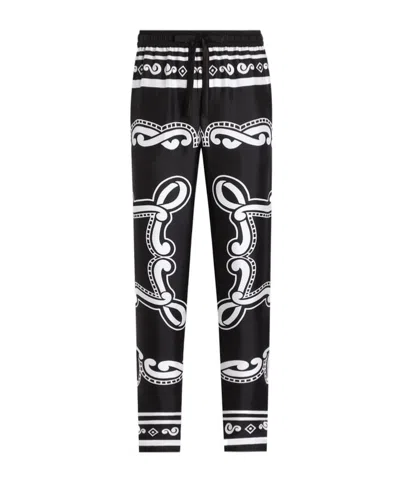 DOLCE & GABBANA DOLCE  GABBANA PAJAMA PRINTED DRAWSTRING PANTS