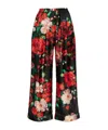 Dolce & Gabbana Elastic Waist Casual Pants In Black