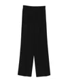 Dolce & Gabbana Straight-leg High Waist Trousers With Wide Leg In Black