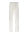 Dolce & Gabbana Silk Trousers With Back Pocket And Side Stripe In White