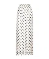 Dolce & Gabbana Silk Polka Dot Print Pajama In White