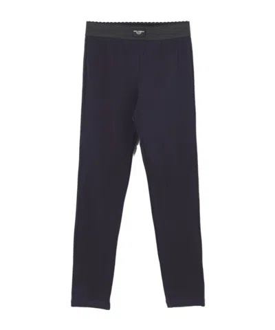 Dolce & Gabbana Elastic Waist Leggings In Black