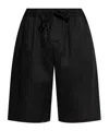 Dolce & Gabbana Drawstring-waist Cotton-blend Track Shorts In Black