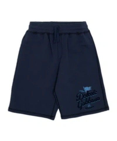 Dolce & Gabbana Elastic Waist Shorts In Black