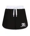 Dolce & Gabbana Women's Shorts With Logo Embroidery In Black