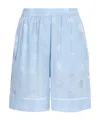 Dolce & Gabbana Elastic Waist Shorts In Blue