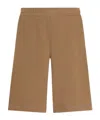 Dolce & Gabbana Cotton Jogging Shorts In Brown
