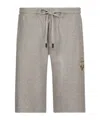 Dolce & Gabbana Jersey Jogging Shorts In Grey