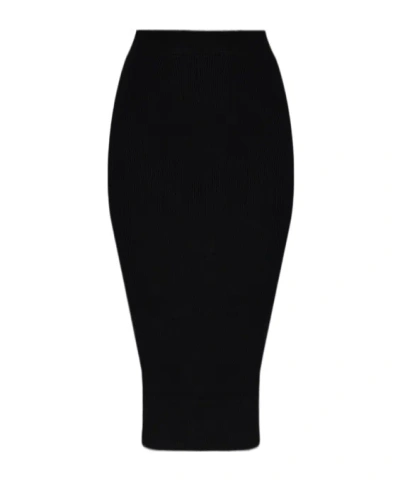 Dolce & Gabbana Elastic Waist Skirt In Black