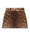 Dolce & Gabbana Elastic Waist Skirt In Animal Print