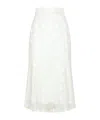 Dolce & Gabbana Elastic Waist Skirt In White