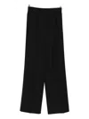 Dolce & Gabbana Straight-leg High Waist Trousers With Wide Leg In Black