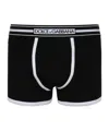 Dolce & Gabbana Logo-print Strap Cotton-blend Boxers In Black